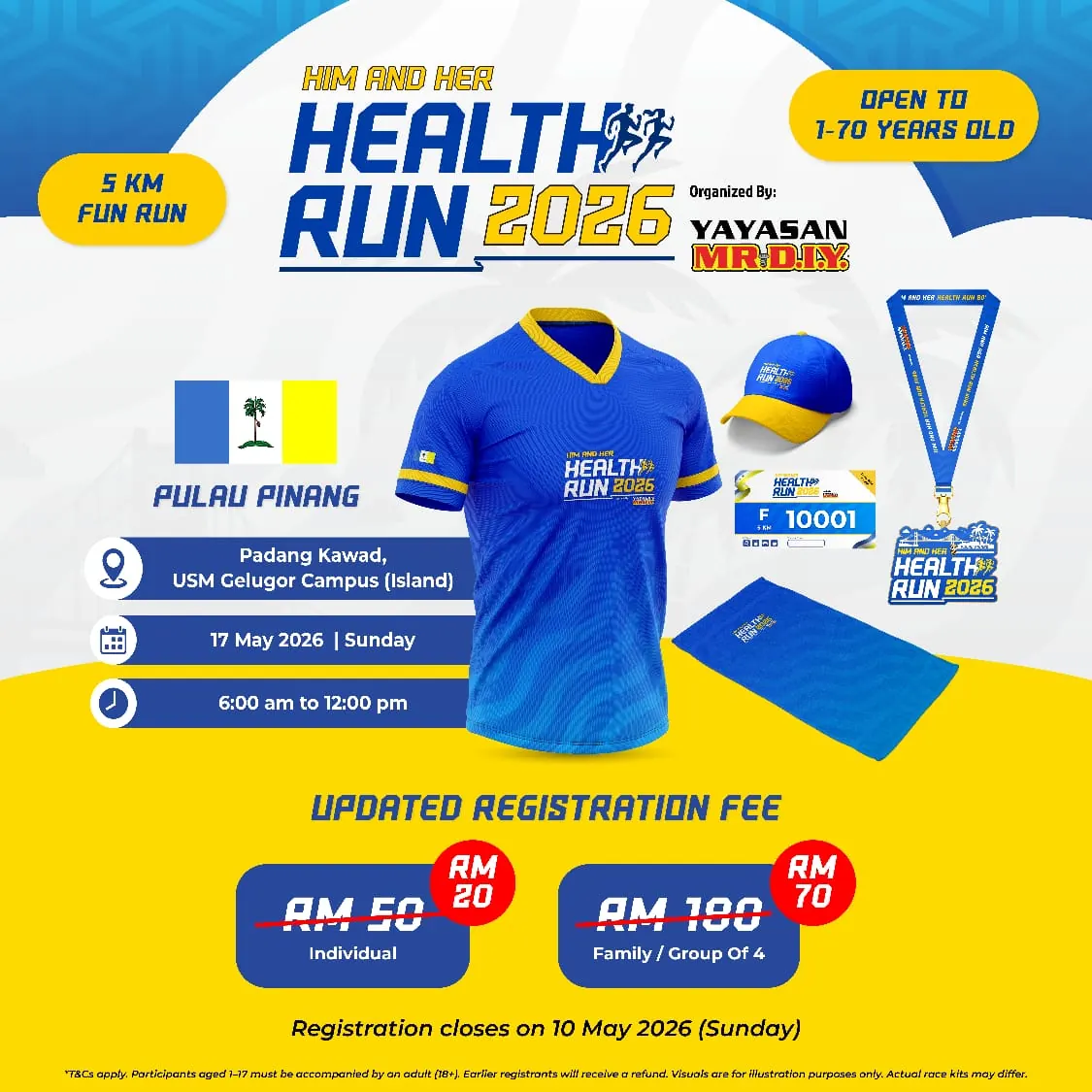 Him & Her Health Run 2026 (Pulau Pinang) official banner