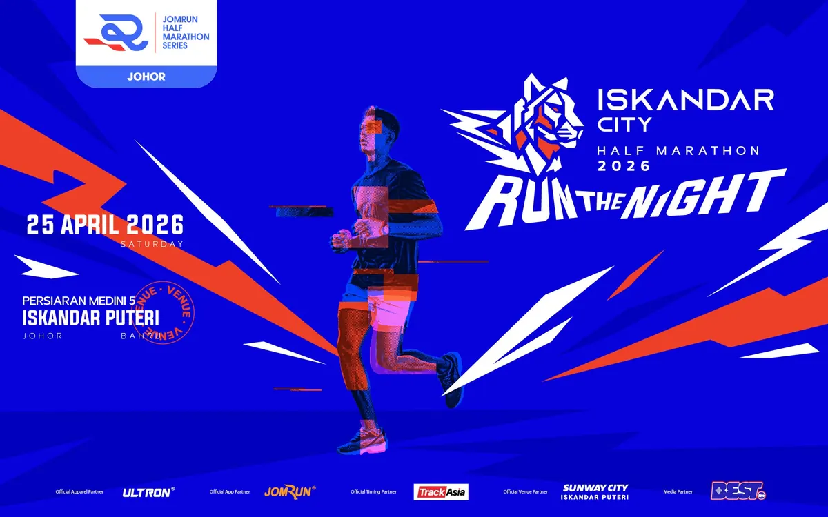 Iskandar City Half Marathon 2026 Powered by JomRun official banner