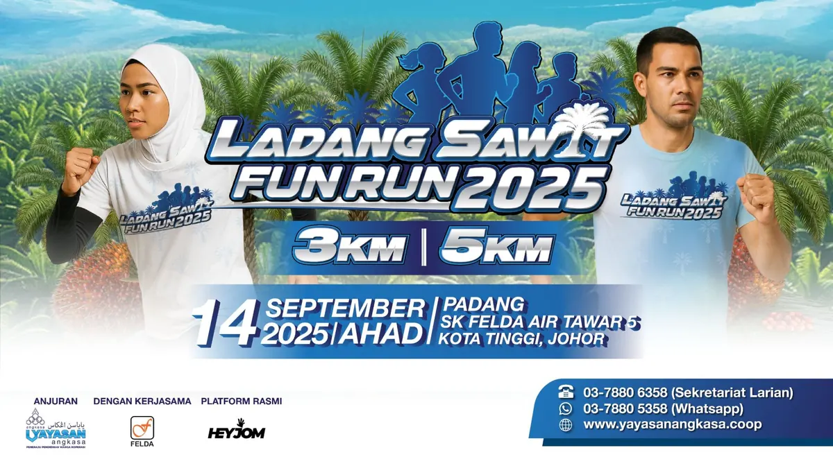 Ladang Sawit Fun Run 2025 official banner