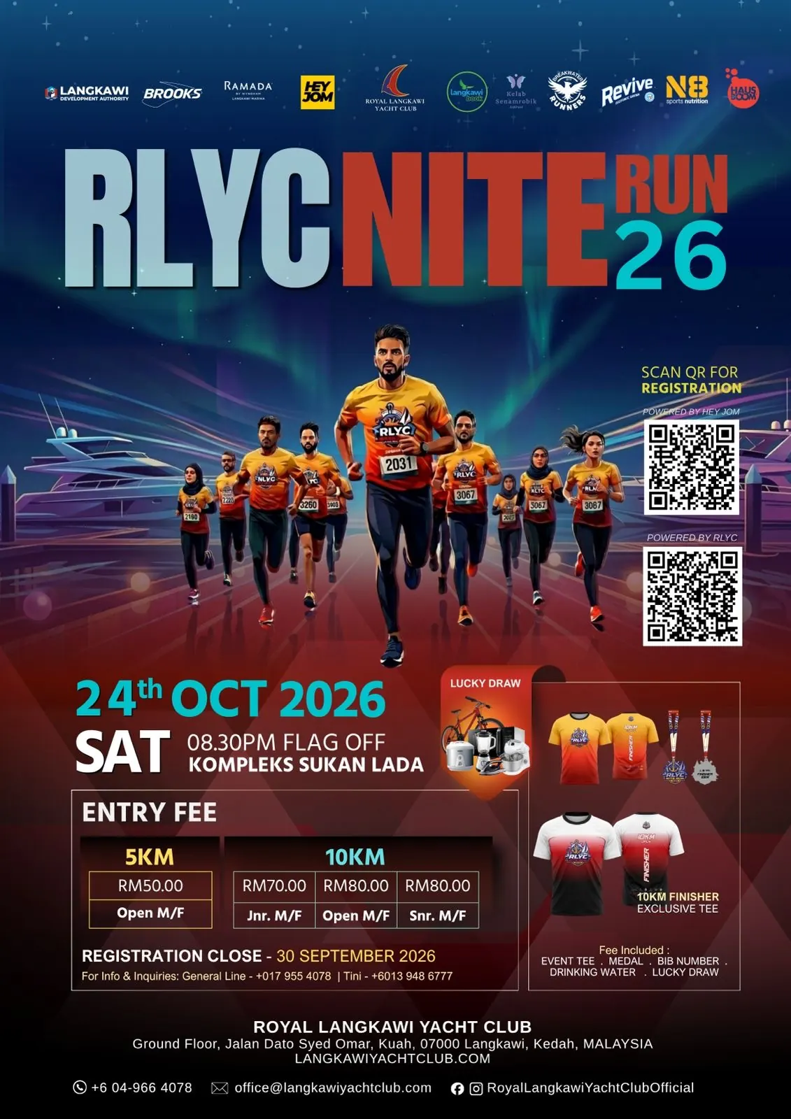 RLYC Nite Run 2026 official banner
