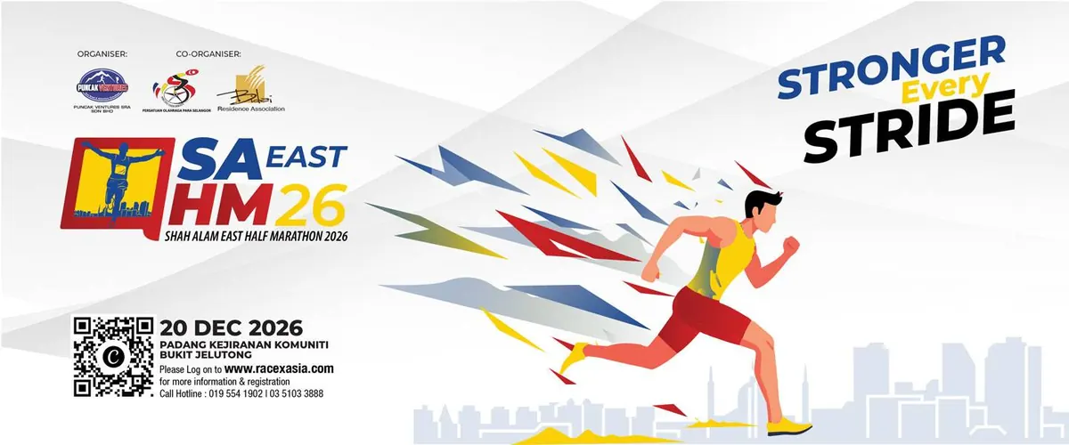 Shah Alam East Half Marathon 2026 official banner