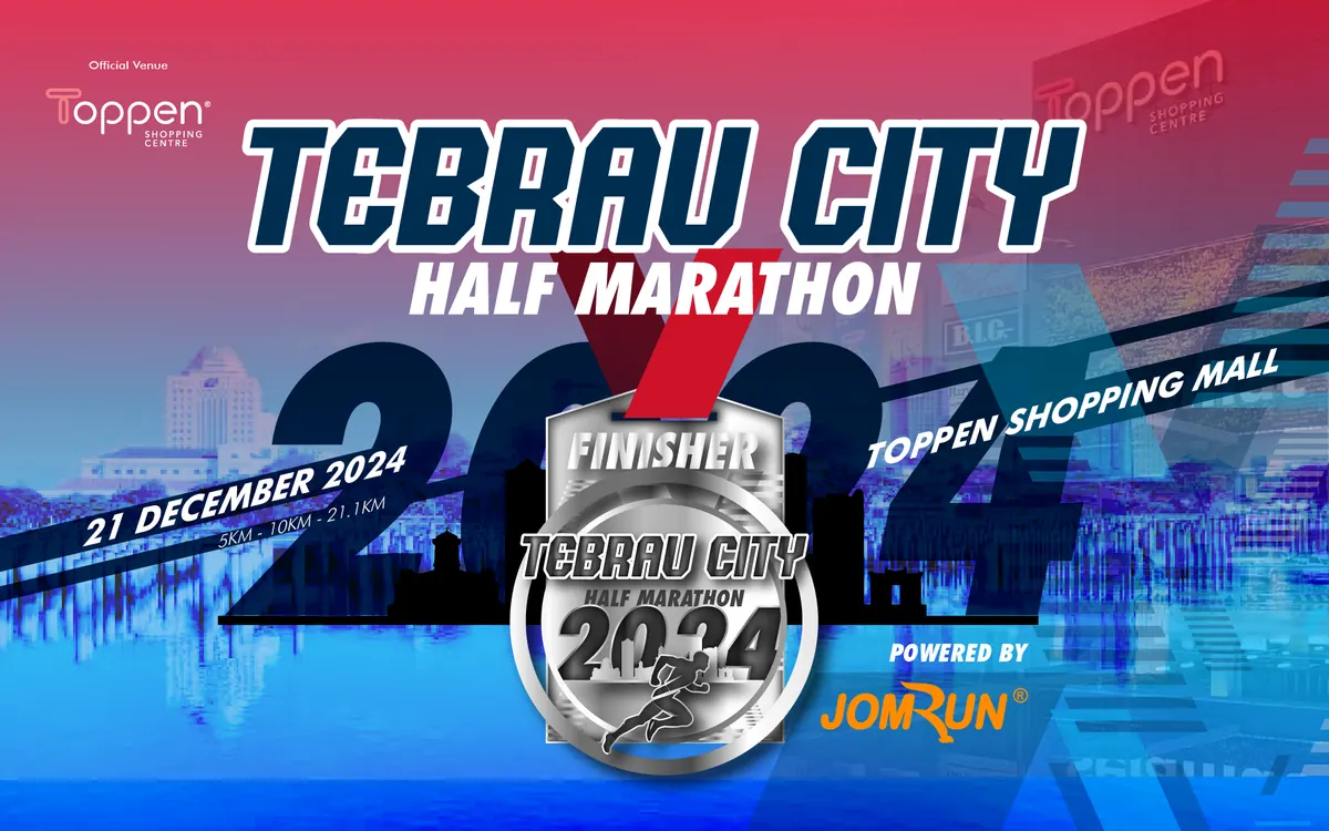 Tebrau City Half Marathon 2024 Powered by JomRun official banner